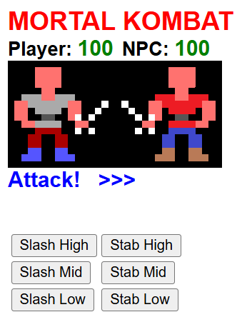 Mortal Kombat teaching game Version 3